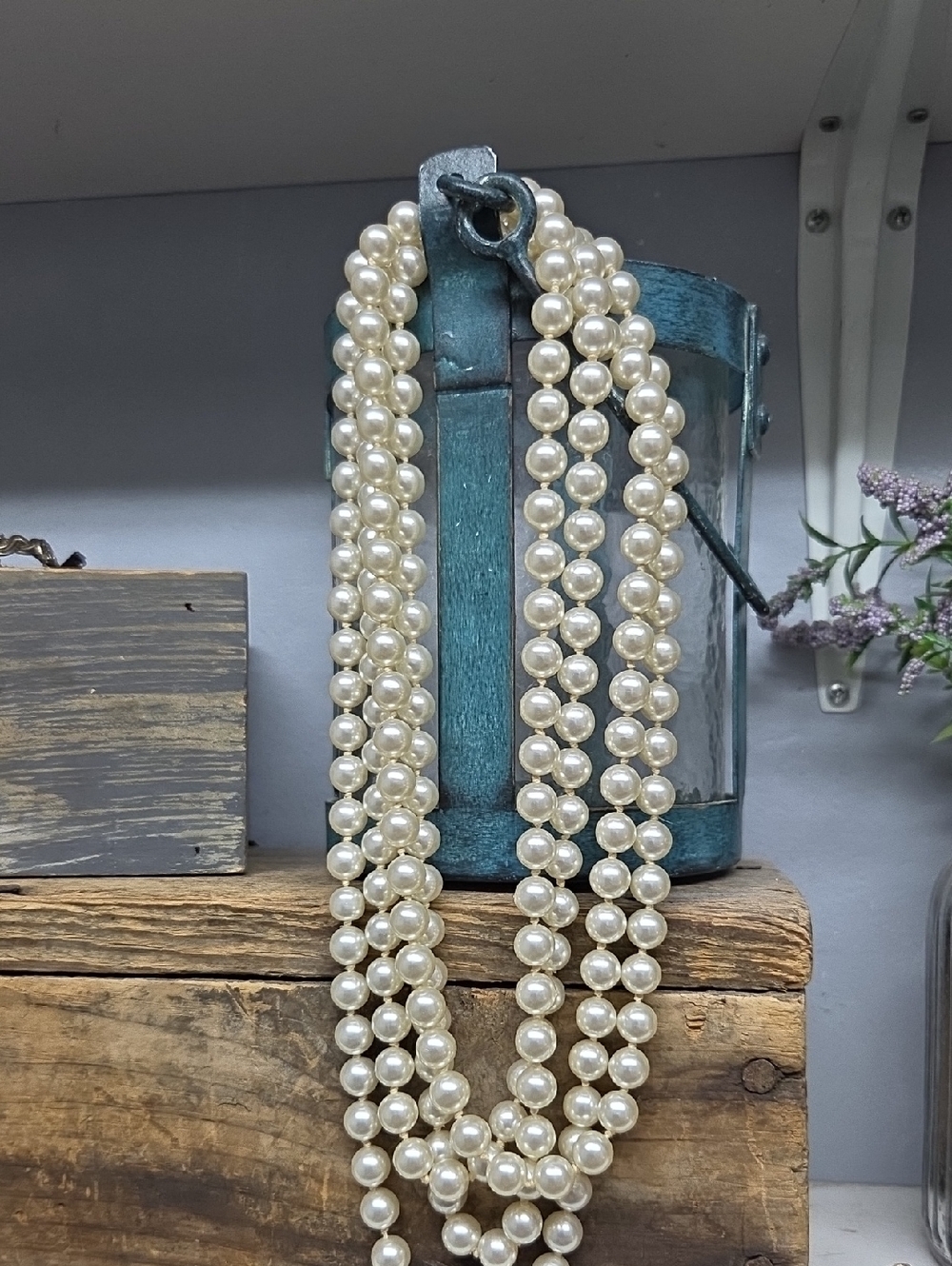 Vintage Opera Length Pearl Necklace